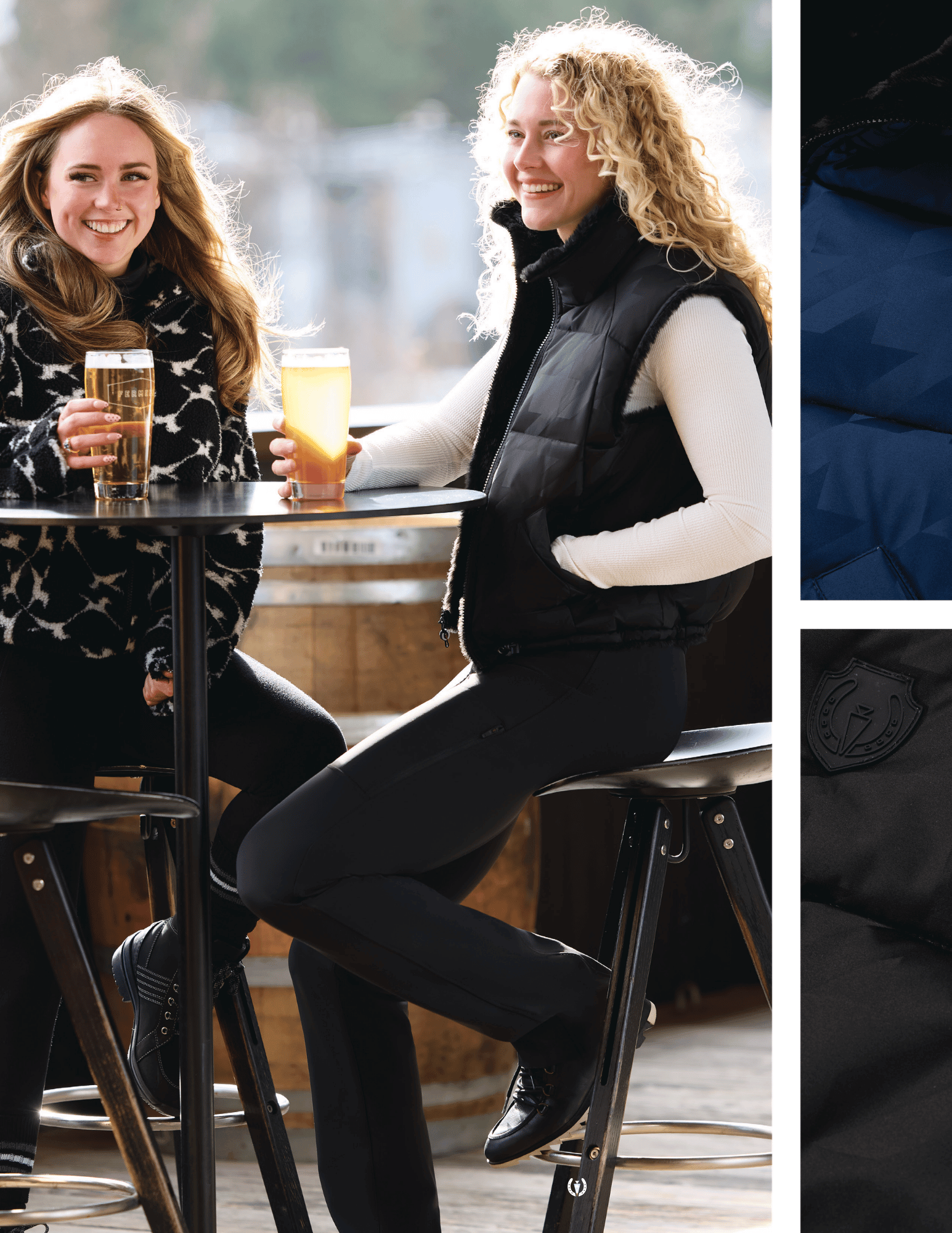 Kerrits Skyline Houndstooth Reversible Puffer Vest