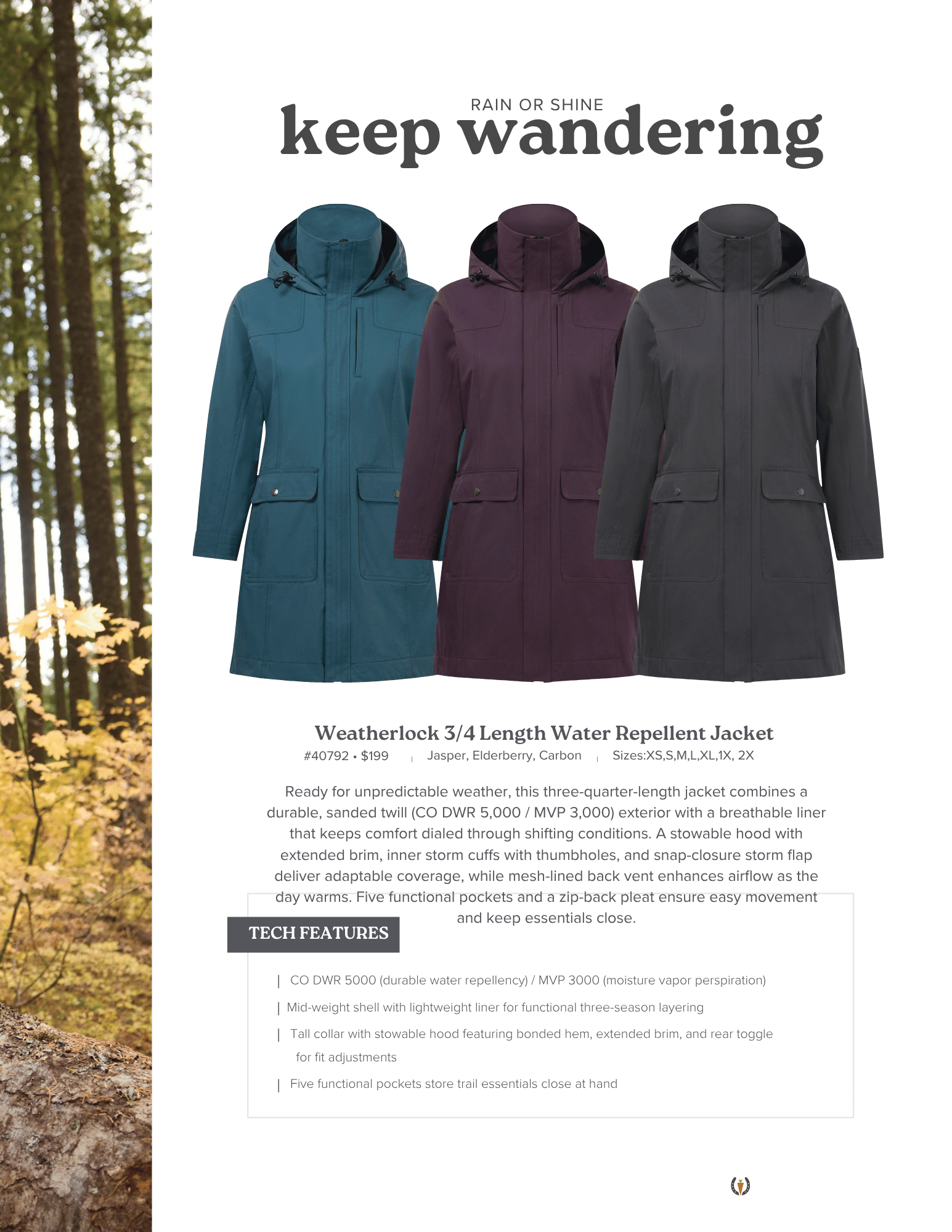 Kerrits Weatherlock 3/4 Length Water Repellent Jacket