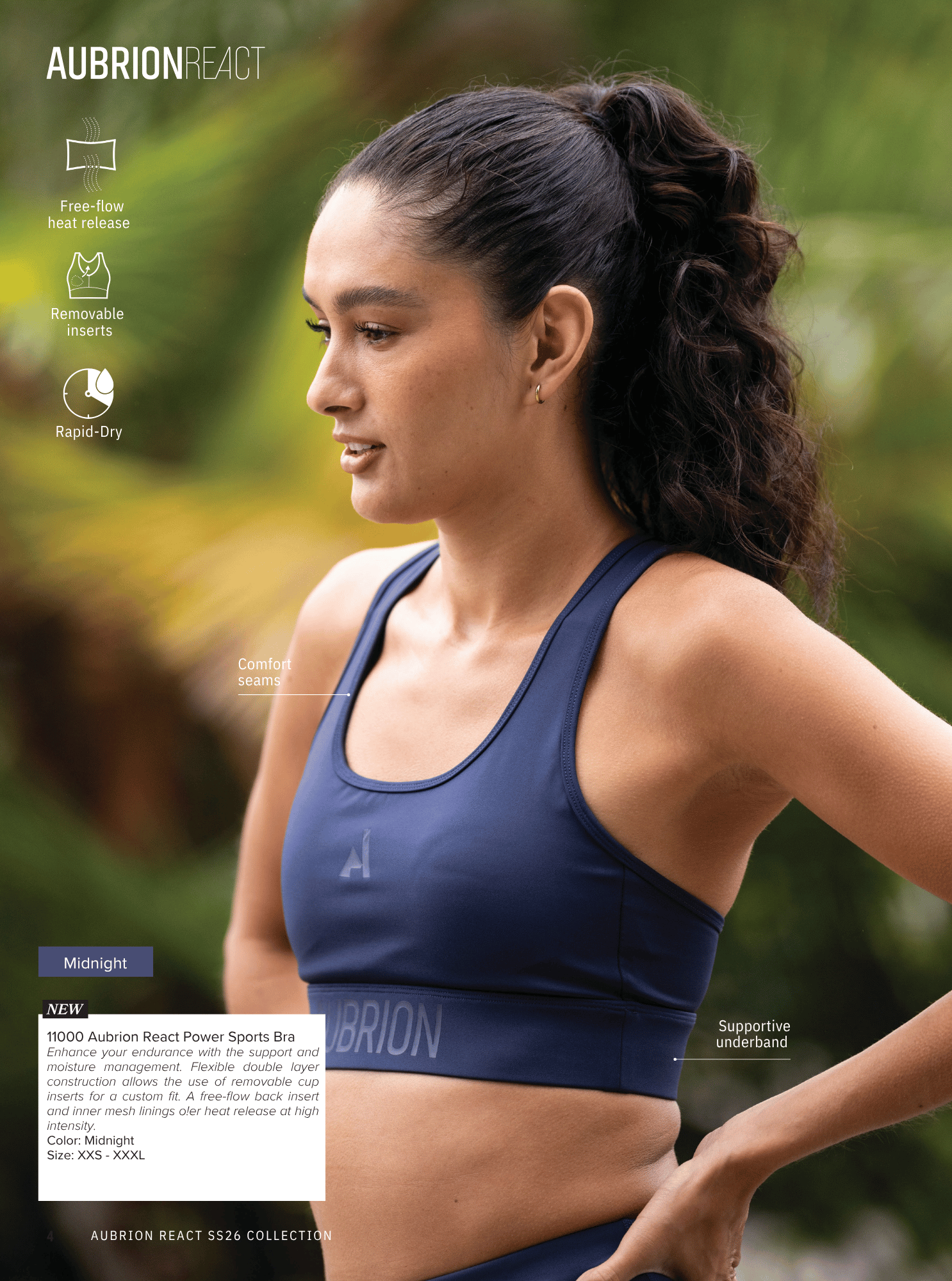 Aubrion React Power Sports Bra