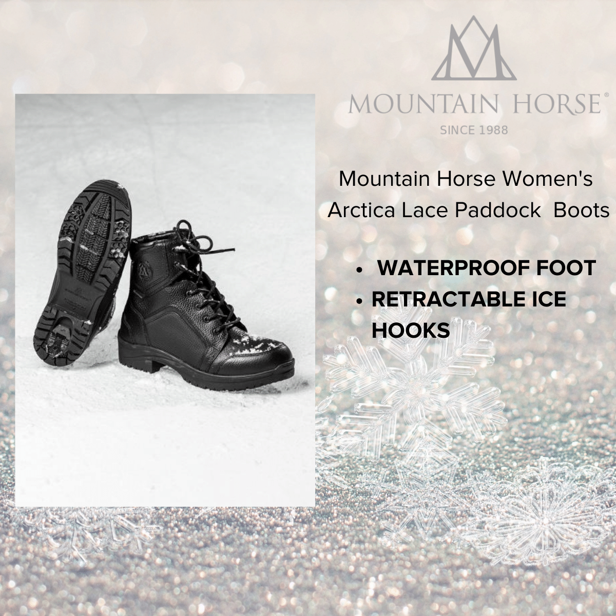 Mountain Horse Arctica Lace Paddock Boots with Ice Hooks