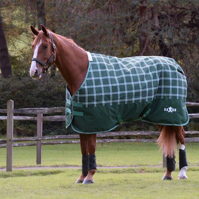 Saxon Defiant 1200D Standard Neck Medium - Hunter Green/Plaid