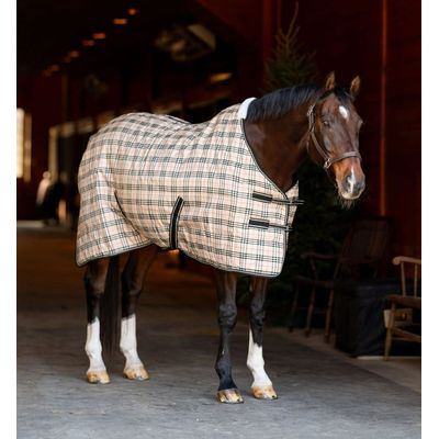 TuffRider Comfy Standard Neck Medium 200 Stable Blanket 1200D - Beige Plaid