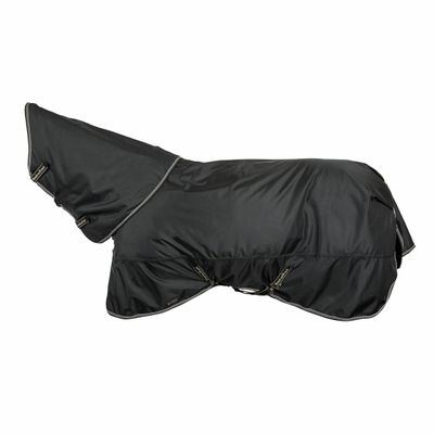 Back on Track Obsidian Turnout Blanket 150g w/Neck Cover - Black