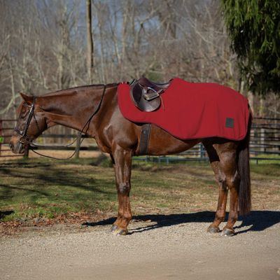 Equinavia Norse Fleece Quarter Sheet - Equstrian Red/Black