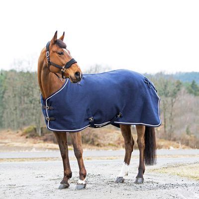 Horze Vail Wool Blanket - Peacoat Dark Blue