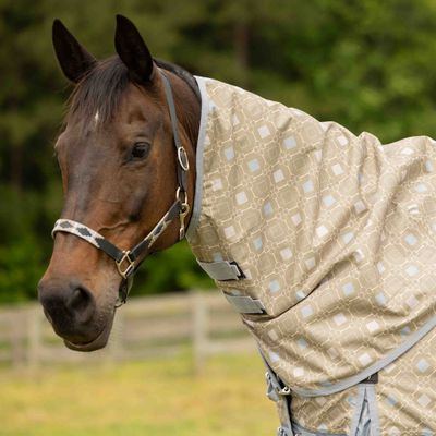 Equinavia Norse Turnout Neck Cover No Fill - Slate Grey/Light Olive
