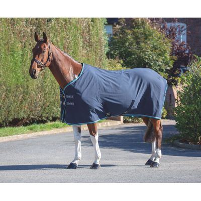 Shires Tempest Original Stable Sheet - Navy/Grey