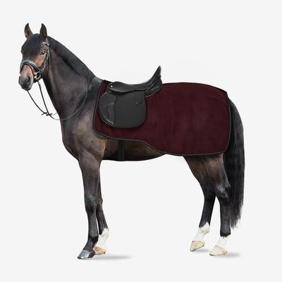 Horze Kiel Fleece Riding Blanket - Dark Red
