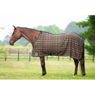 Ovation Wool Cooler - Black Plaid