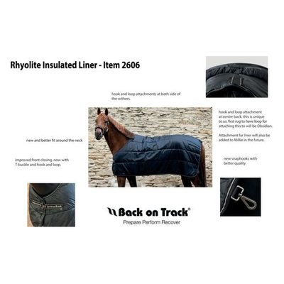 Back on Track Rhyolite Insulated Liner 100g - Black