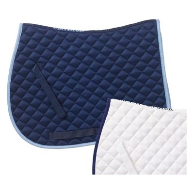 Centaur Imperial Quilted Pony Pad - Navy/Lt Blue
