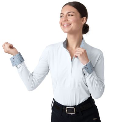 Chestnut Bay Women's SkyCool Freestyle Show Shirt - Fall White
