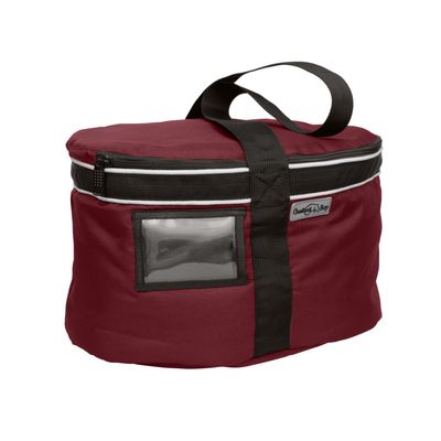 Chestnut Bay Quilted Lined Helmet Bag - Cabernet