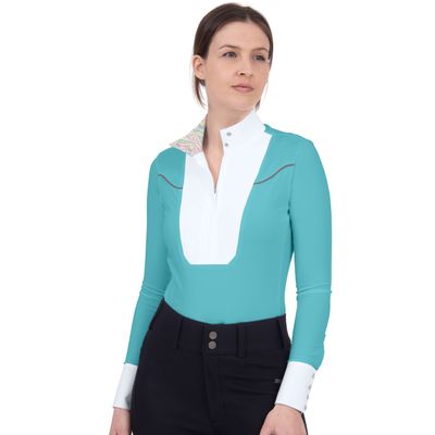 Chestnut Bay Women's Caliente Show Shirt - Turquoise