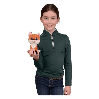 Chestnut Bay Kids' Performance Rider SkyCool Long Sleeve Shirt - Forest