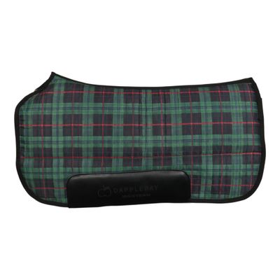 Dapplebay Western Saddle Pad - Green Holiday Plaid