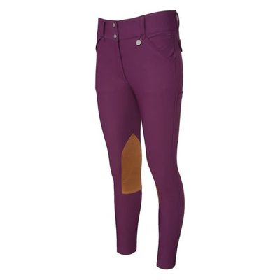 Dapplebay Women's Sport Knee Patch Breeches - Plum