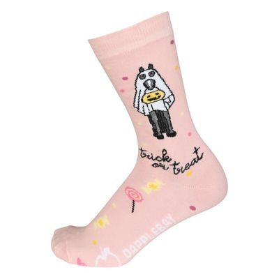 Dapplebay Women's Halloween Knit Crew Socks - Trick or Treat