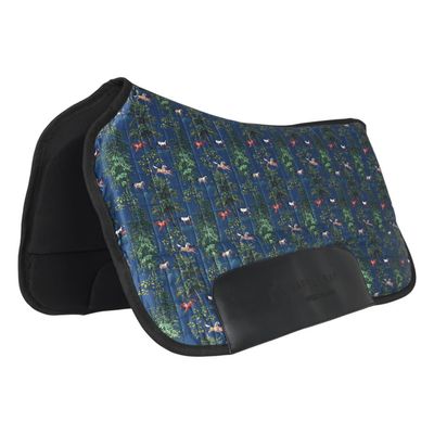 Dapplebay Autumn Toile Western Saddle Pad - Navy