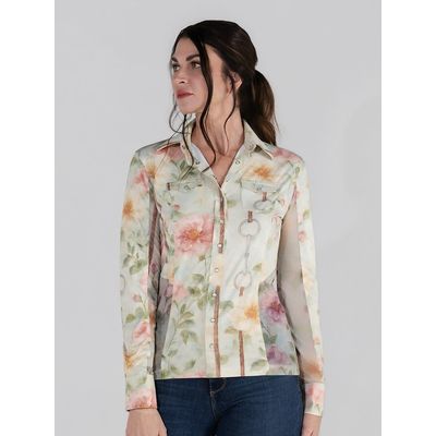 Dapplebay Women's Western Riding Top - Vintage Floral