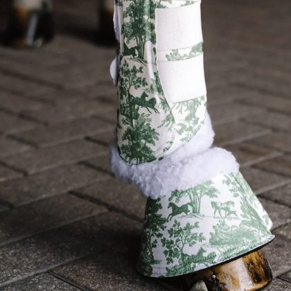 Dapplebay Brush Boots - Red Holiday Plaid