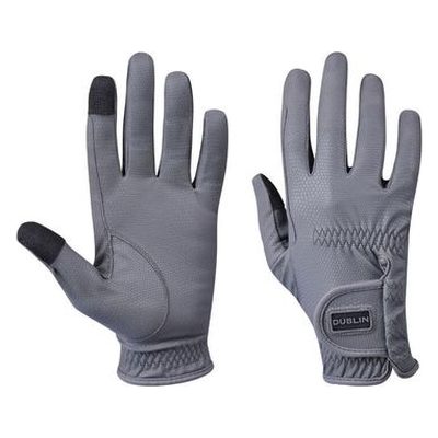 Dublin Everyday Riding Gloves - Grey
