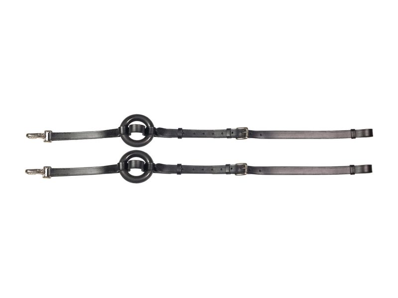 Horze Leather Side Reins w/Rubber Donuts
