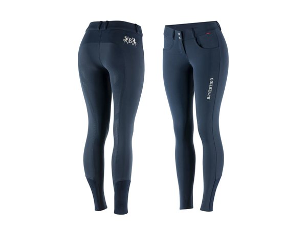 B Vertigo Women's Meghan Silicone Full Seat Breeches - Dark Navy