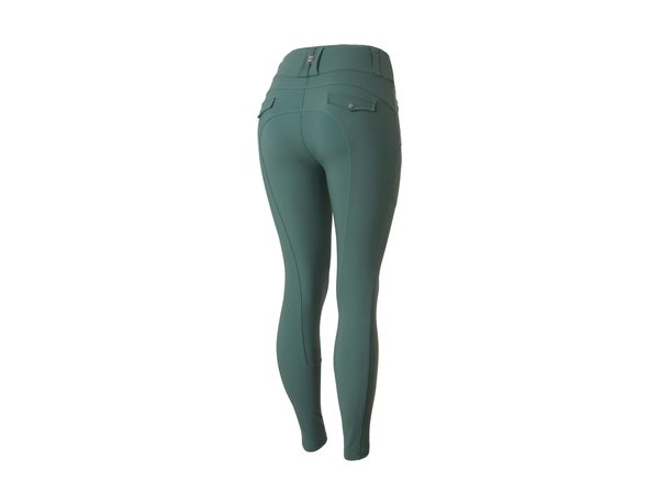 B Vertigo Women's Enya Knee Patch Breeches - Jungle Green