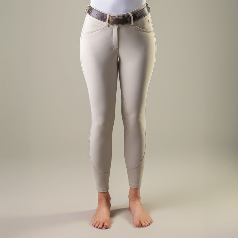 Tredstep Evolute Pro women's tan knee patch breeches