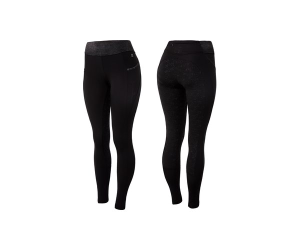 Horze Women's Tights w/Black Glitter