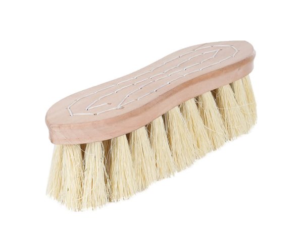 Horze Wood Back 2in Hard Brush w/Natural Bristles