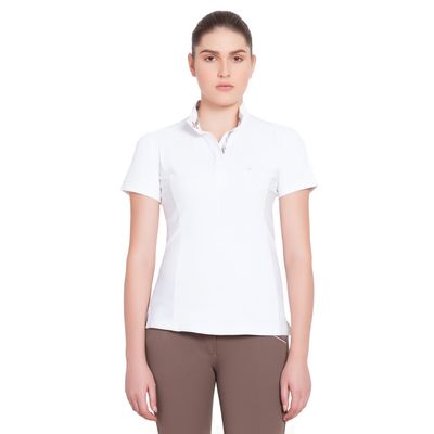 Equine Couture Women's Cara Short Sleeve Show Shirt - White