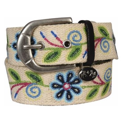 Equine Couture Women's Lilly Cotton Belt - Ecru