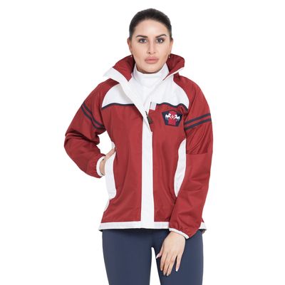 Equine Couture Women's Regatta Rain Shell - Red/White