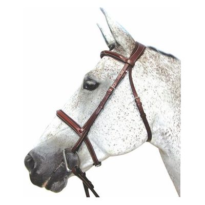 Henri de Rivel Pro Mono Crown Padded Bridle - Australian Nut