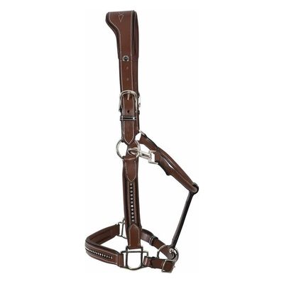 Henri de Rivel Padded Crystal Halter - Australian Nut