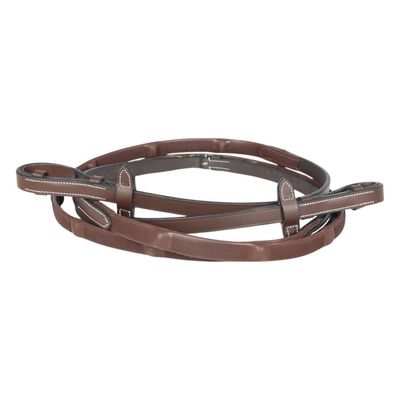 Henri de Rivel GripX Ergo Wide Rubber Reins - Australian Nut