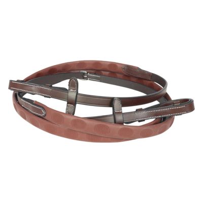 Henri de Rivel GripX Magna Rubber Reins - Australian Nut