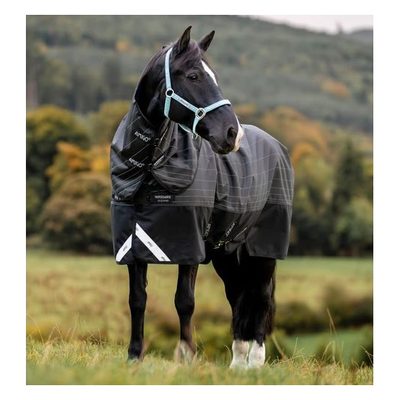 Amigo 1200D FieldSafe Reflectech Plus Turnout 50g - Black/Reflective/Black
