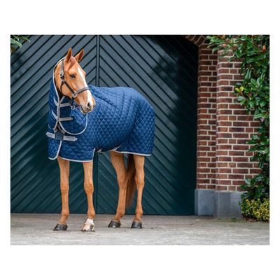 Amigo Disc Front Stable Blanket Plus Medium - Navy/Titanium Grey/Silver