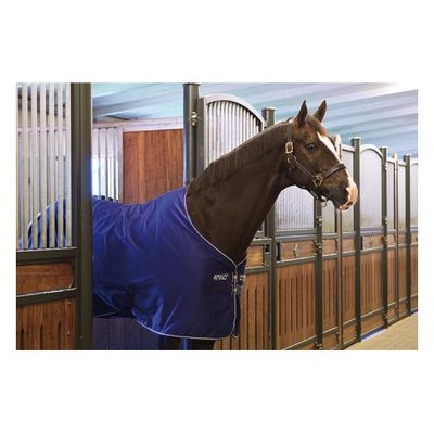 Amigo Polyester Stable Sheet - Atlantic Blue/Atlantic Blue/Ivory