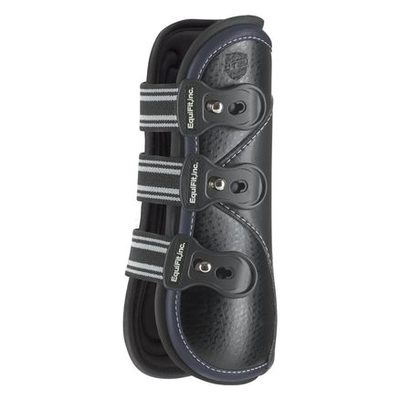 EquiFit D-Teq Front Boot w/ImpacTeq - Black Ostrich/Black