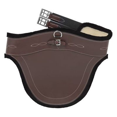 EquiFit Bellyguard Girth w/UltraWool - Brown/Black