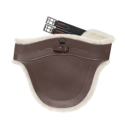 EquiFit Bellyguard Girth w/UltraWool - Brown/Natural