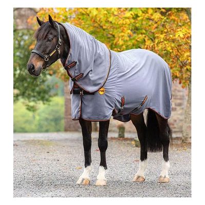 Rambo Ionic Stable Sheet - Grey/Black/Orange