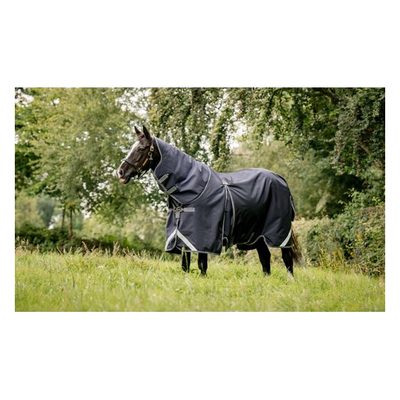 Rambo Optimo Turnout Plus - Navy/Thunderstorm Grey/Silver
