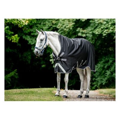 Rambo 1680D Wug Turnout 400g - Black/Thunderstorm Grey/Silver