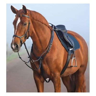 Rambo Micklem Breastplate w/Martingale - Black