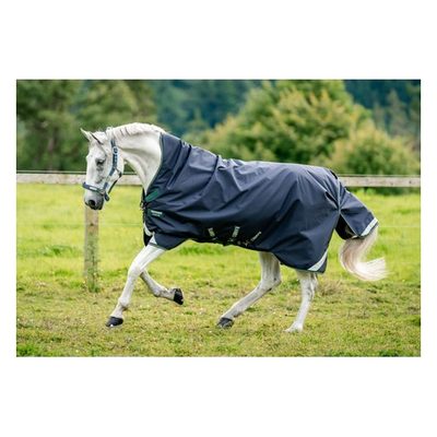 Rambo 1680D Wug Turnout 50g - Navy/Hunter Green/Silver